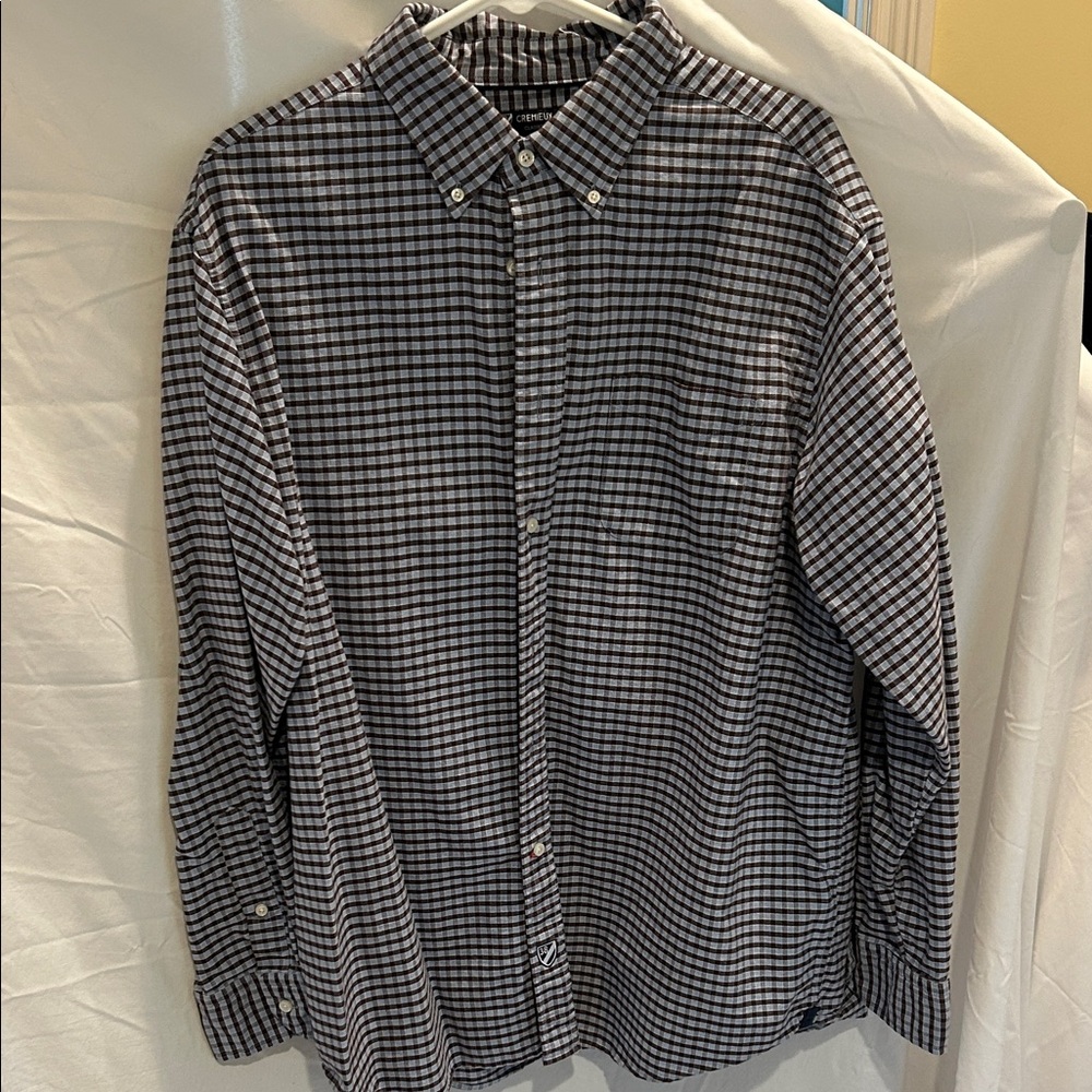 Daniel Cremieux Navy and White Checkered Shirt
